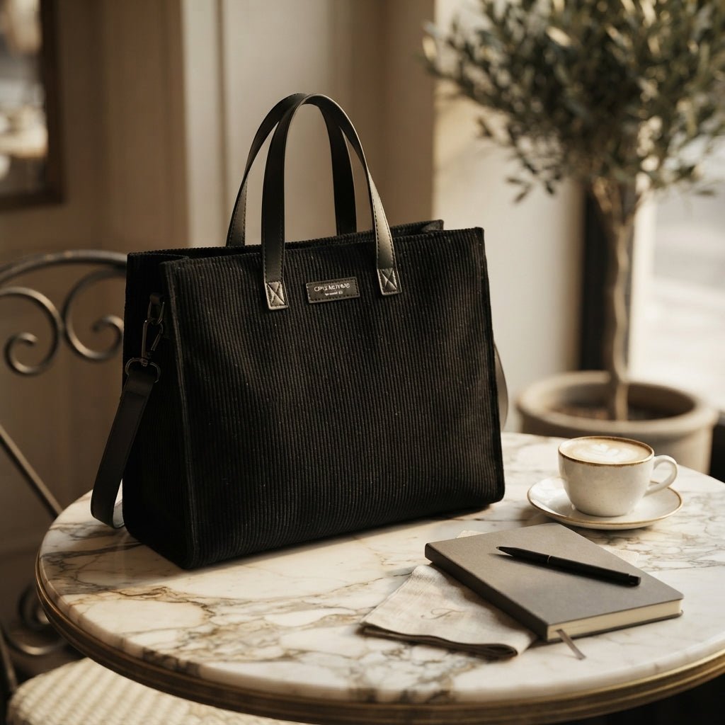 Sac cabas velours femme doux élégant – Sac à main