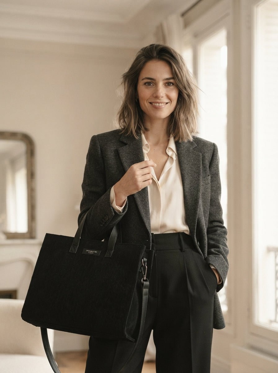 Sac cabas velours femme doux élégant – Sac à main
