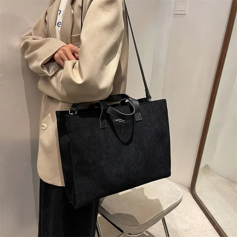 Sac cabas velours femme doux élégant – Sac à main
