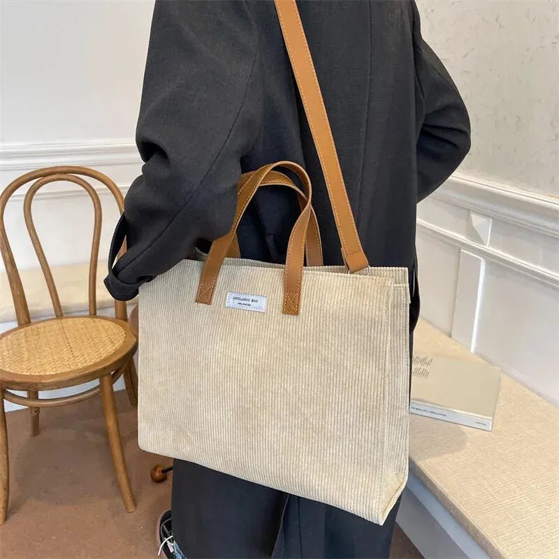 Sac cabas velours femme doux élégant – Sac à main