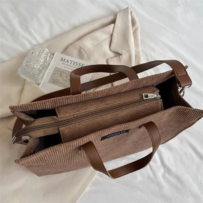 Sac cabas velours femme doux élégant – Sac à main