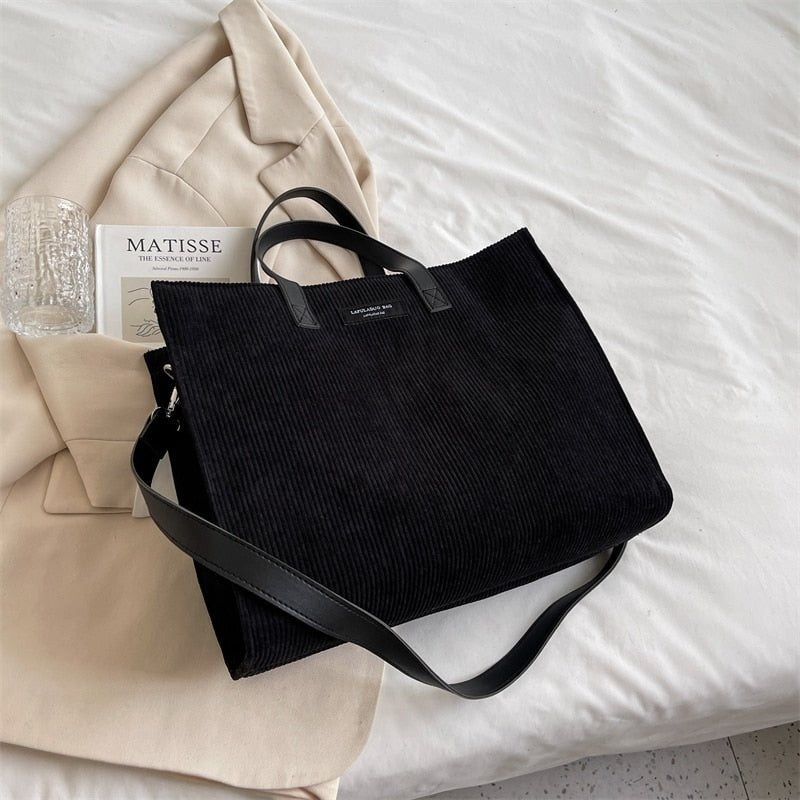 Sac cabas velours femme doux élégant – Sac à main